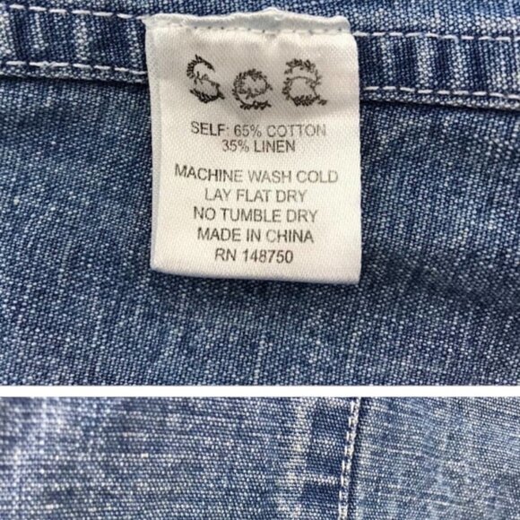 SEA Denim Dress - Size 10 - Picture 10 of 11